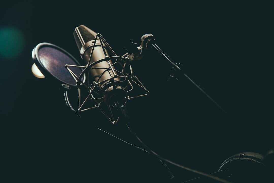 singer recording music